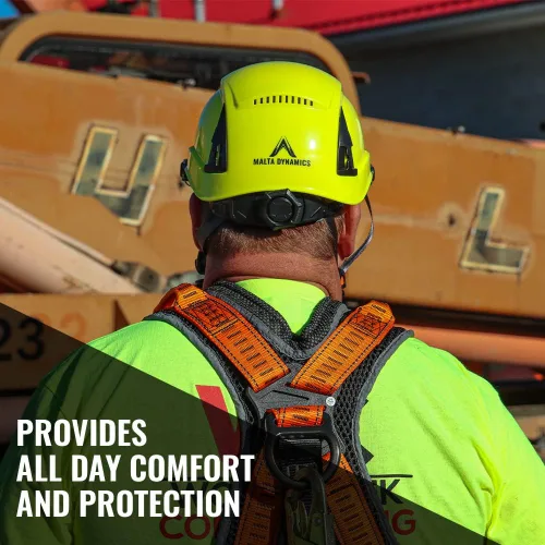 Miniatura 5 de Malta Dynamics Casco de Seguridad Tipo APEX 2 – Cascos de Seguridad Duros Conformes con OSHA y ANSI Z89.1 para Trabajadores de Construcción y Casco