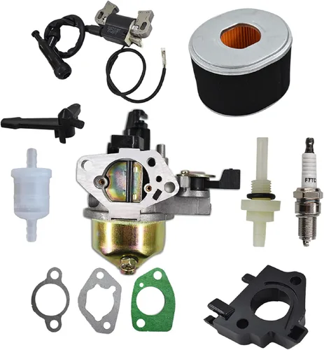 munirater Carburador GX390 13HP con bobina de encendido 17210-ZE3-505 Kit de filtro de aire de repuesto para bombas de agua para cortacésped Honda
