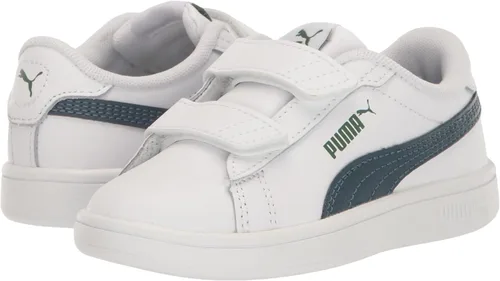 Miniatura 7 de PUMA Tenis unisex Smash 3.0 de cuero con velcro para niños