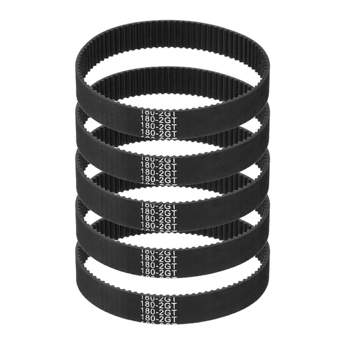 Miniatura 13 de MECCANIXITY 3.780 in GT-2 correa dentada, 5pcs 0.354 in ancho 0.079 in paso impresión 3D GT-2 correa dentada caucho de bucle cerrado, negro