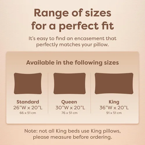 Miniatura 6 de Juego de 2 protectores de almohada Sleep Defense System con cierre, hipoalergénicos, impermeables, a prueba de chinches y antiácaros , Poliéster &