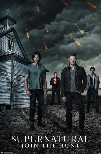 Miniatura 13 de Trends International Supernatural - Póster de pared de iglesia, 22.4 pulgadas de largo x 14.7 pulgadas, versión enmarcada en madera de granero
