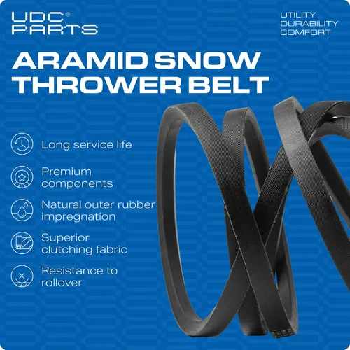 Miniatura 5 de UDC Parts Cinturón para soplador de nieve 47846 / cuerda de aramida / 114.00 pulgadas/para Craftsman 48624837 48624838 quitanieves