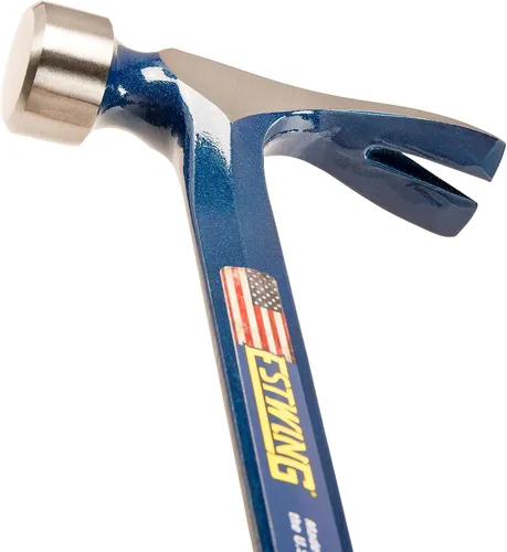 Miniatura 3 de ESTWING BIG BLUE Martillo de Carpintería - 25 oz Garra Recta Rasgadora con Construcción de Acero Forjado y Empuñadura de Reducción de Vibraciones