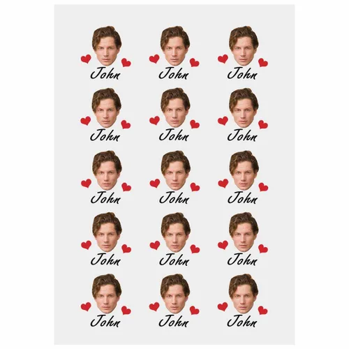 YesCustom Tatuajes temporales personalizados con nombre, corazones de amor, tatuaje de cara falsa personalizada con foto para mujeres y hombres,