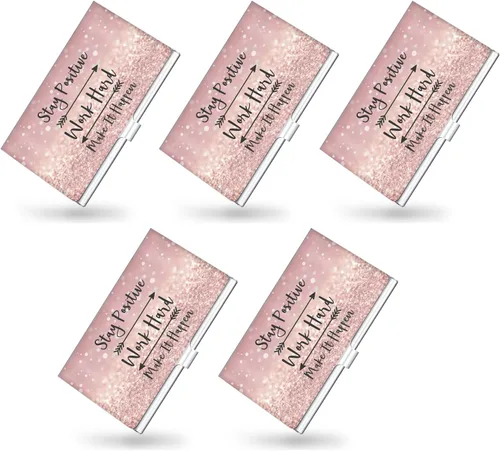 Miniatura 27 de Portafolios de Tarjetas de Visita, Impresión en Color para Hombres y Mujeres, Portafolios de Tarjetas de Negocios Ultradelgados de Metal, Árbol