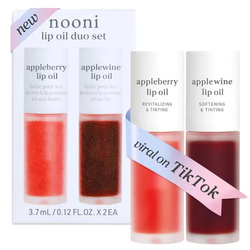 Miniatura 35 de NOONI - Aceite coreano para labios, de larga duración, hidratante, revitalizante para labios secos, impermeable, relleno de calcetines para niñas