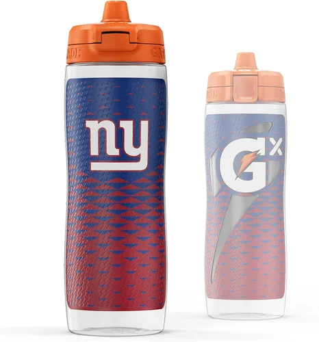 Miniatura 13 de Gatorade Gx NFL - Botellas antideslizantes para apretar, 30 onzas líquidas, sistema de hidratación Gx