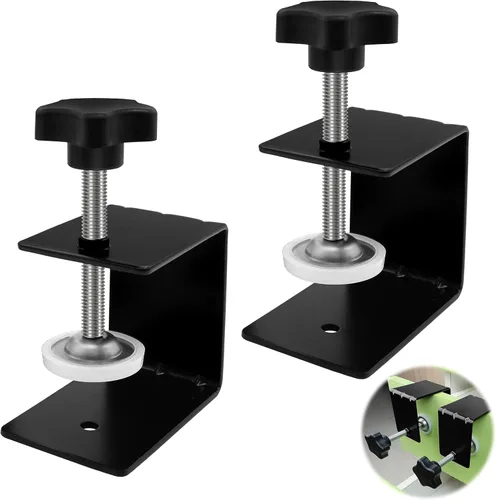 Paquete de 2 abrazaderas de instalación de cajones grandes, plantilla de hardware de gabinete de 0.118 pulgadas de grosor, guía de agujeros de