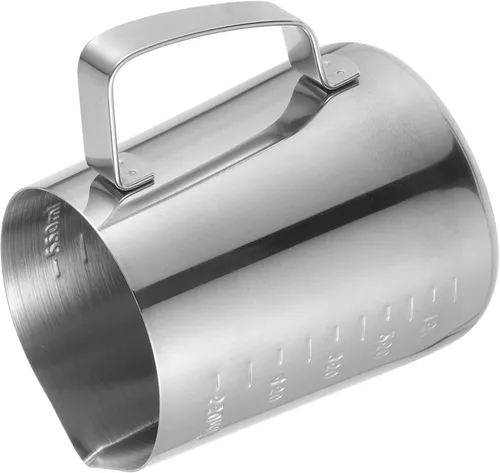 Healifty Jarra de acero inoxidable de 21 onzas para hacer velas y derretir cera con diseño resistente al calor
