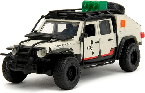 Jada Jurassic World Dominion 1:32 Jeep Gladiator - Auto fundido a presión, juguetes para niños y adultos