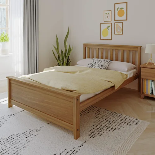 Miniatura 13 de Max & Lily - Cama individual, base de cama con cabecero para niños, listones, color blanco.