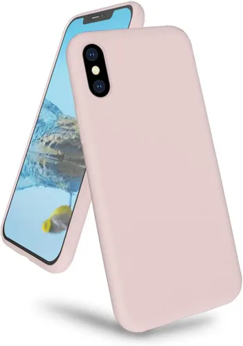 Miniatura 15 de Compatible con iPhone Xs Max de 6.5 pulgadas, funda de goma de gel de silicona líquida con forro de tela de microfibra suave, funda ultradelgada