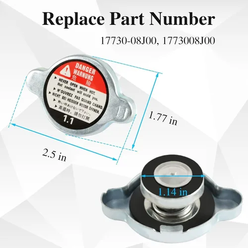 Miniatura 4 de FUSCH Tapa del radiador del motor 1.1 compatible con Suzuki GSX (R600, R750, R1000, S750) / RM(80, 85, 125, 250, Z-250, Z450) / V-Strom