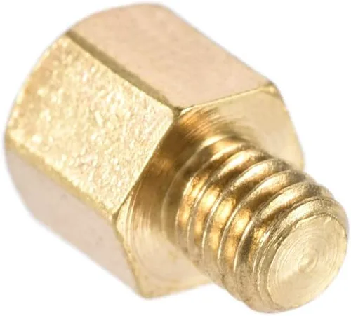 Miniatura 3 de uxcell M3x4mm+0.118 in macho-hembra latón hexagonal PCB placa base separador separador para FPV Drone Quadcopter, computadora y placa de circuito