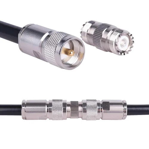 Miniatura 4 de XRDS -RF UHF PL-259 a SO239 - Conector adaptador hembra (2 unidades NO para televisores)