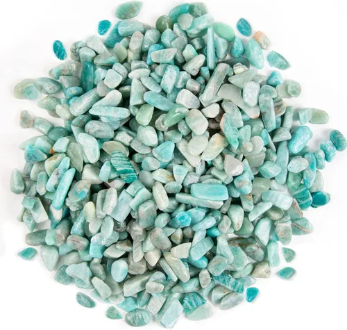 Miniatura 7 de QICQDRAM - Cristales naturales verdes de amazonita en volumen 0,9 lb/405g, piedras decorativas pequeñas en trozos para decoración del hogar y tanque