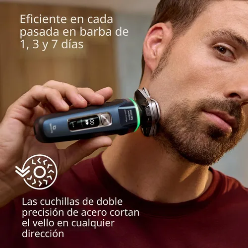 Miniatura 5 de Philips Norelco Shaver i9000 Prestige, afeitadora eléctrica húmeda y seca, Mystic Aqua, tecnología SenseIQ, sistema Triple Lift & Cut, cuchillas