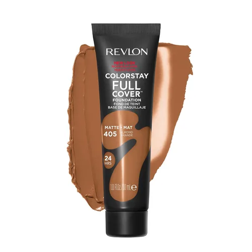 Miniatura 13 de Base líquida de Revlon ColorStay de cobertura completa de larga duración con acabado mate, maquillaje facial ligero resistente al calor y al sudor