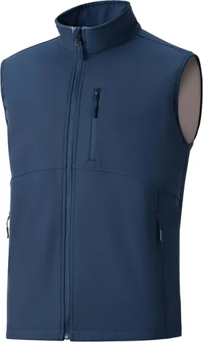 Miniatura 2 de Chaleco ligero y suave para hombre, chaqueta sin mangas a prueba de viento para viajar, senderismo, correr, golf