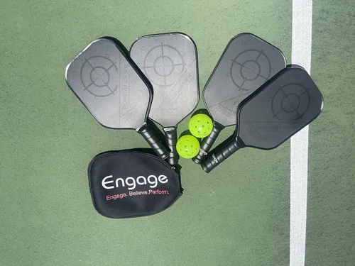Miniatura 5 de Engage Pursuit EX - Paleta de pickleball de grafito - Textura rugosa para un giro duradero - Núcleo sensible para control y tacto - Agarre estándar