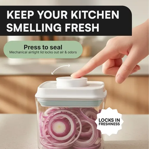 Miniatura 7 de Bop Top - Recipientes herméticos de almacenamiento de alimentos con tapa, paquete múltiple Juegos de recipientes de cocina Recipiente hermético