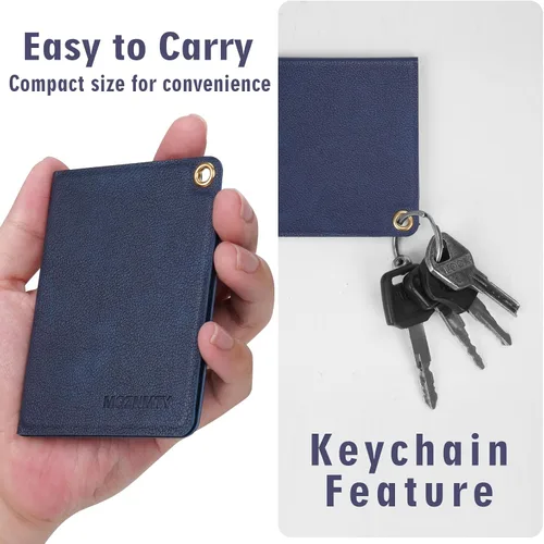 Miniatura 7 de MGZNMTY Estuche de viaje rígido portátil para AliveCor Kardia tarjeta móvil monitor de frecuencia cardíaca/tarjeta Kardiamobile dispositivos de Azul