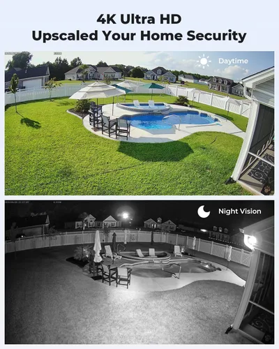 Miniatura 2 de H.VIEW 4K/8.0 megapíxeles PoE sistema de cámara de seguridad para el hogar al aire libre con cable sistema de cámaras IP de videovigilancia