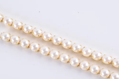 Miniatura 3 de KAOYOO - Cadena de diamantes de imitación de 9 metros (10 yardas) con cristal de 4 mm para costura, manualidades y decoración de bricolaje