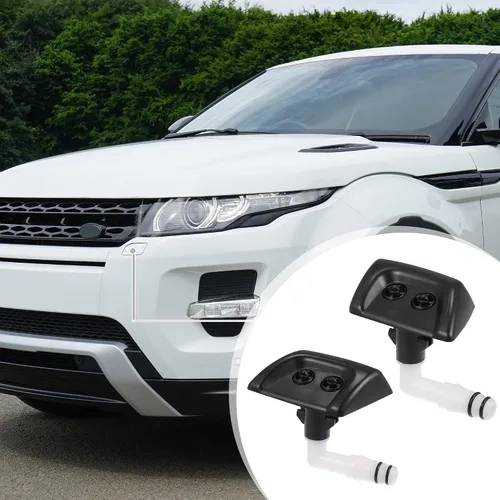 Miniatura 2 de ACROPIX Boquilla de lavado de faros delanteros izquierdo derecho Jet Fit para Land Rover Range Rover Sport HSE - Paquete de 2 unidades color negro