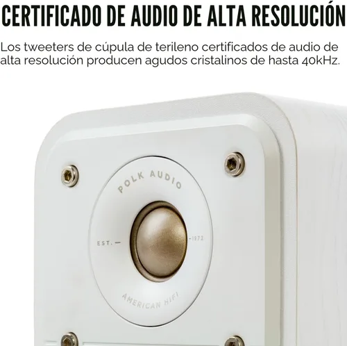 Miniatura 6 de Altavoces de Sonido Envolvente Polk Signature Elite ES10 - Certificados Hi-Res Audio, Compatible con Dolby Atmos y DTS:X, Tweeter de 1" y Woofer