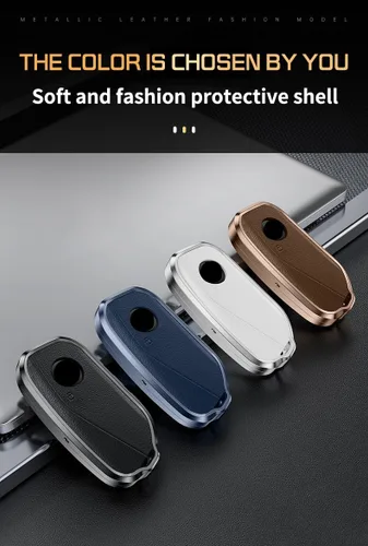 Miniatura 6 de Funda protectora para llavero BMW IX 2023 para BMW Serie 7 760i X7 IX i7 XM 2023 Accesorios para llaves inteligentes con llaveros Aluminio y Negro