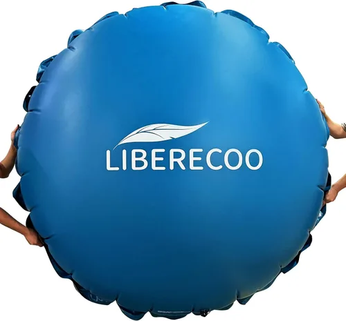 Miniatura 13 de LIBERECOO Almohadas de piscina redondas de 4 pies para piscinas sobre el suelo - Almohadas de invierno súper duraderas de 0.4 mm Almohadas