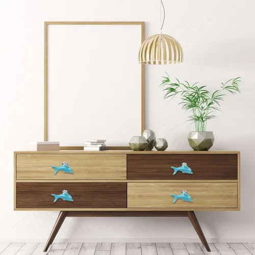 Miniatura 9 de Uonlytech Dolphin - Perillas de puerta de armario, manijas duraderas y sólidas para cajones de muebles de 2.34 pulgadas, tiradores decorativos