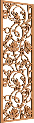 Miniatura 132 de 9 3/8"W x 24 3/8"H x 1/4"T Caspio Decorativos Paneles De Pared De Madera De Calado, Roble Rojo rojo (Red Oak)