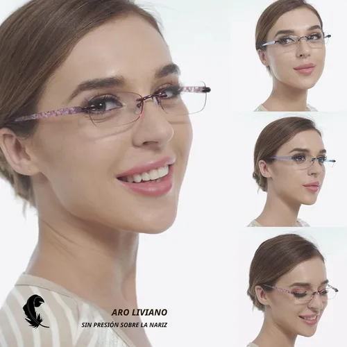 Miniatura 3 de Paquete de 3 lentes de lectura con bloqueo de luz azul para mujeres, filtro UV 400 anti fatiga visual/antirreflejante para computadora con bisagra