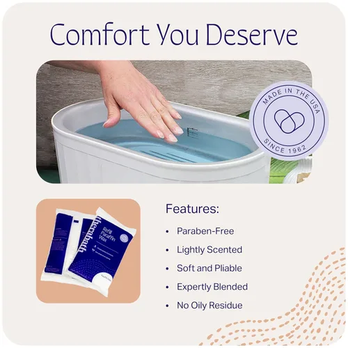 Miniatura 3 de Therabath Recambio de cera de parafina – Termoterapia – Uso para aliviar molestias de artritis, músculos rígidos y piel seca – para manos, pies