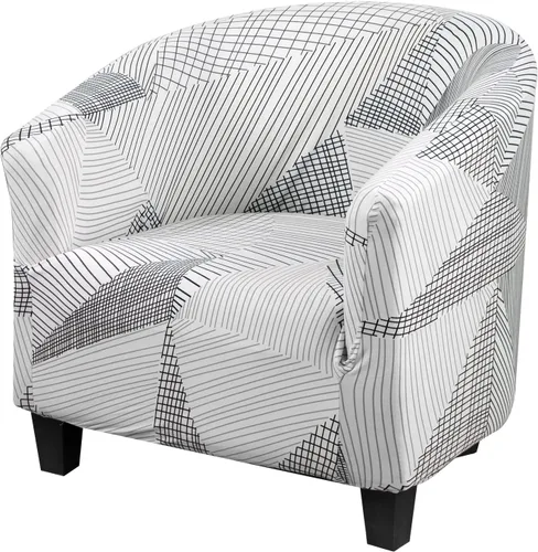 Miniatura 21 de HOTNIU Funda para silla de club, fundas para sillas de bañera para sillones, funda de sillón de alta elasticidad, protector de muebles para sala