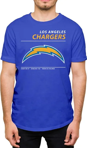 Miniatura 29 de Hybrid Sports NFL - Team Logo and Stats - Adult Unisex Short Sleeve Fan T-Shirt for Men and Women - Officially Licensed rojo