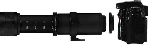 Miniatura 2 de JINTU Lente Zoom Telefoto 420-1600mm Enfoque Manual para Canon T7i T6 T6i T6s T7 T8i T3i, T4i, T5, T5i, SL2, SL1 4000D 2000D 80D 90D 5D 6D 7D II 60D