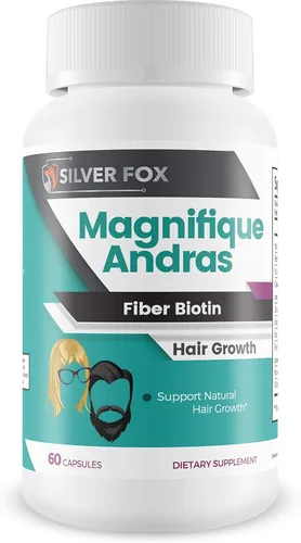 Miniatura 5 de Magnifique - Fibra Andras - Crecimiento del cabello con biotina - Potente apoyo de vitaminas y minerales para el crecimiento del cabello - Cobre