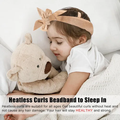 Miniatura 3 de Rizadores de pelo de terciopelo sin calor para dormir en rizos sin calor durante la noche para cabello largo, diadema sin calor para mujeres, todo