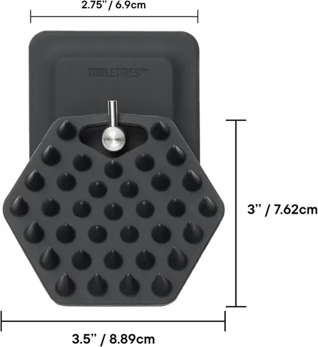 Miniatura 6 de TOOLETRIES Limpiador de barba con gancho, cepillo de silicona para barba y exfoliante de barba para hombres, limpia profundamente y desobstruye