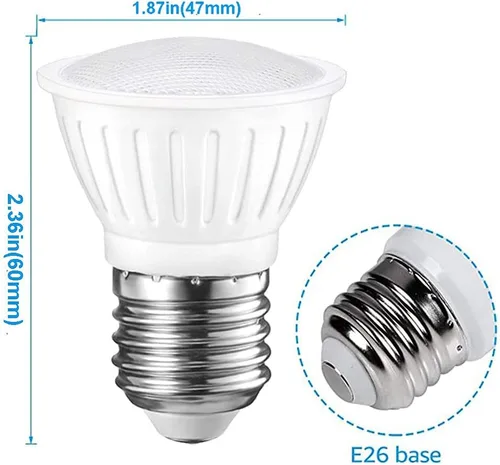 Miniatura 2 de Small frog Bombilla LED PAR16 regulable, 7 W = 65 W, base media E26 700 lm 3000 K, blanco suave, ángulo de haz de 120°, paquete de 6