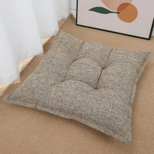 Miniatura 15 de SINSOSSO - Almohadas de suelo grandes de 22 pulgadas, de espuma viscoelástica, cuadradas, antideslizantes, para respaldo de oficina, yoga, asiento