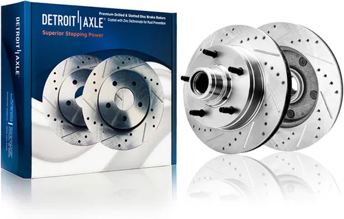 Miniatura 51 de Detroit Axle - Rotores de freno delanteros para Lexus GS350 GS430 GS450h GS460 IS200t IS250 IS300 IS350 Reemplazo de rotores de freno perforados