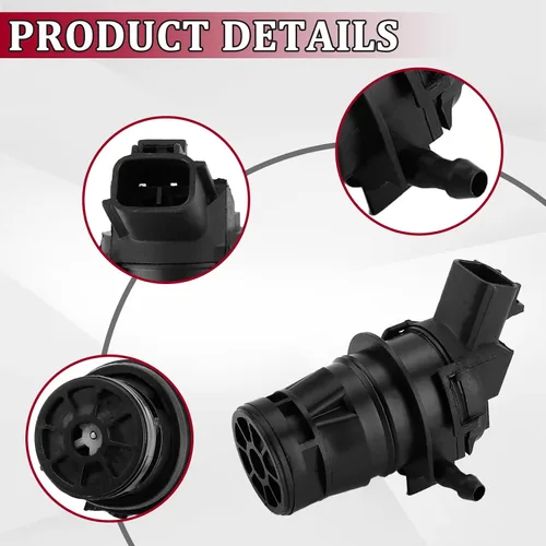 Miniatura 5 de Bomba de limpiaparabrisas con ojal, sustituye a OE #85330-21010, 85330-60190,85330-AE010, bombas universales de líquido para limpiaparabrisas