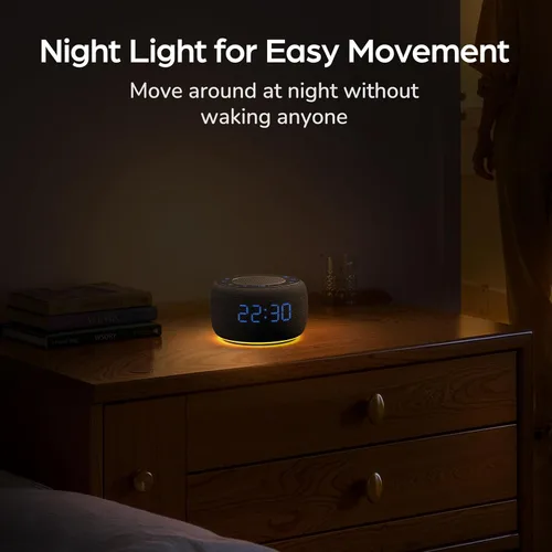 Miniatura 11 de BUFFBEE Reloj despertador con altavoz Bluetooth con radio FM, sonido de alta fidelidad, atenuador de rango completo, radio despertador enchufado