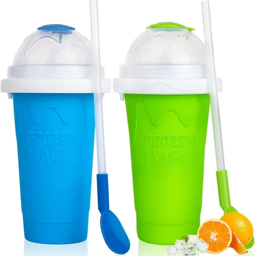 Miniatura 9 de Taza de granizado Slushie Maker Cup, Taza de granizado mágica congelada - ¡Crea deliciosos granizados en cualquier lugar con esta divertida y genial