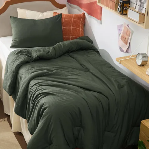Miniatura 51 de Bedsure Juego edredón suave prelavado individual/individual XL, 365 días, cálido relleno alternativo GentleSoft™, 1 edredón ligero:68x88 pulgadas